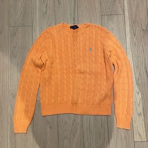 Ralph Lauren Cable Knit Sweater in Orange